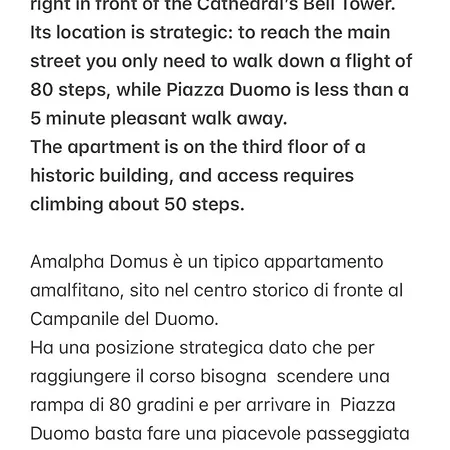 Amalpha Domus 100 Sqm With Ac Wifi And Balcony - 3rd Floor, 50 Steps In The Building Apartamento Amalfi